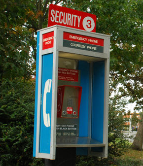 Security phone on campus